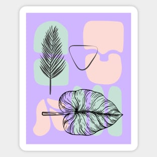 Tropical Abstract Sticker